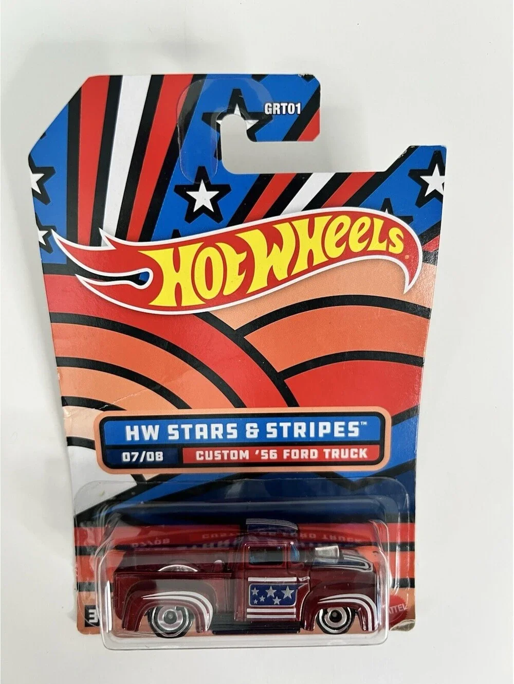 Hot Wheels Stars & Stripes Custom Ford Truck 56 7/8 GRT01